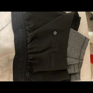 Lulu lemon shorts with spandex attached